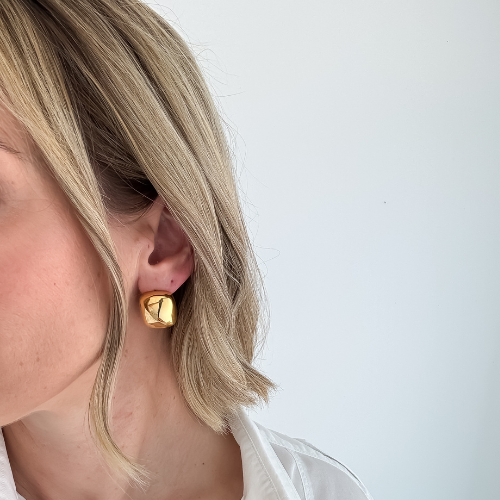 Stealth Earrings Gold